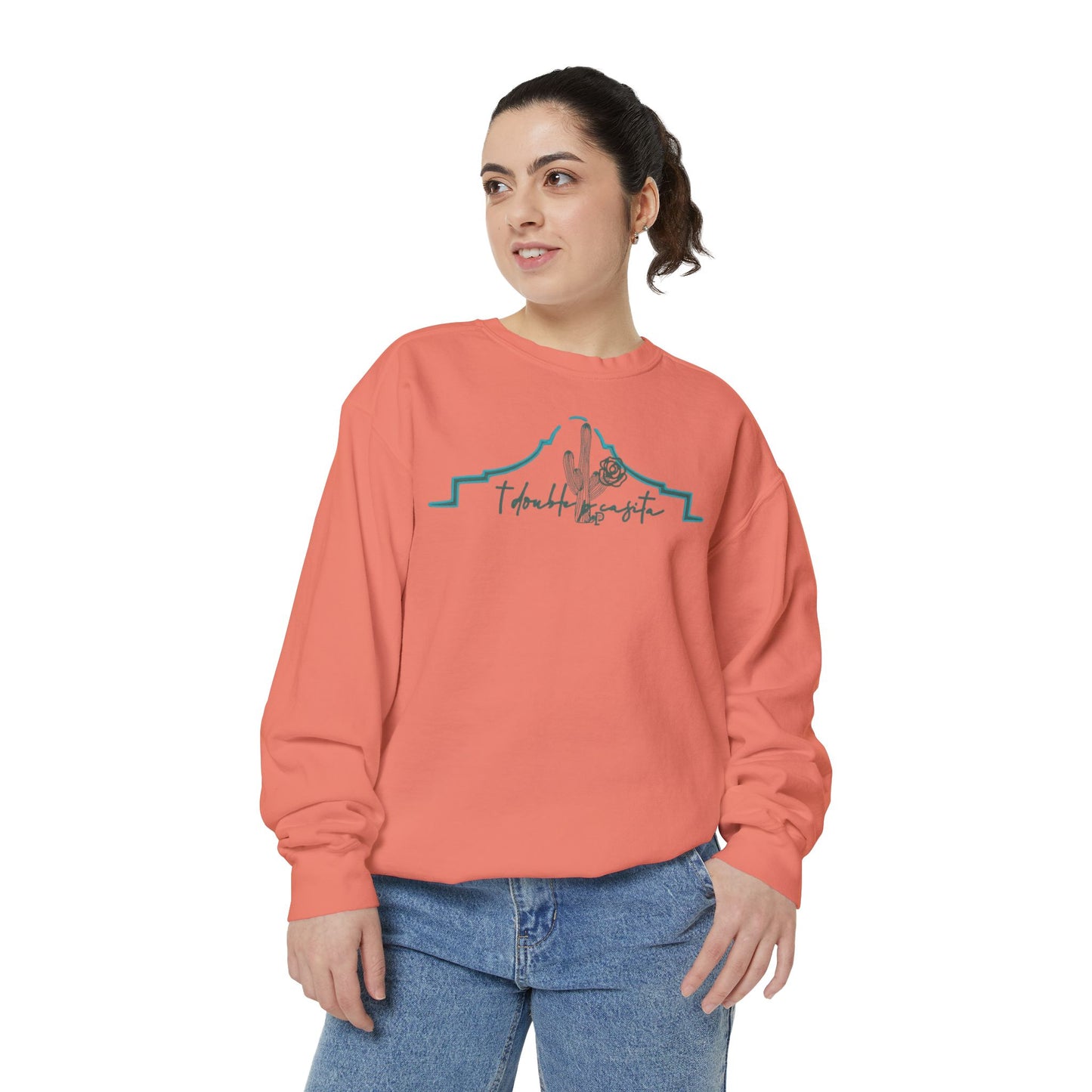 Casita Cacti Unisex Garment-Dyed Sweatshirt