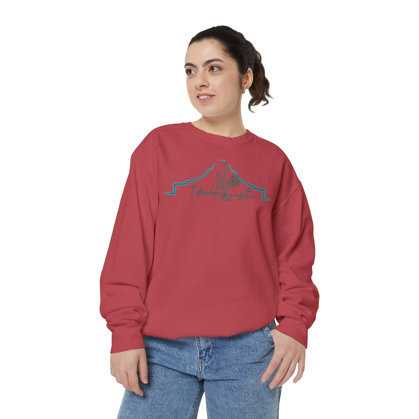 Casita Cacti Unisex Garment-Dyed Sweatshirt