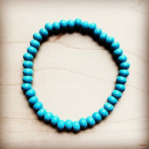 Bracelet Bar-Blue Turquoise Stackable Bracelet