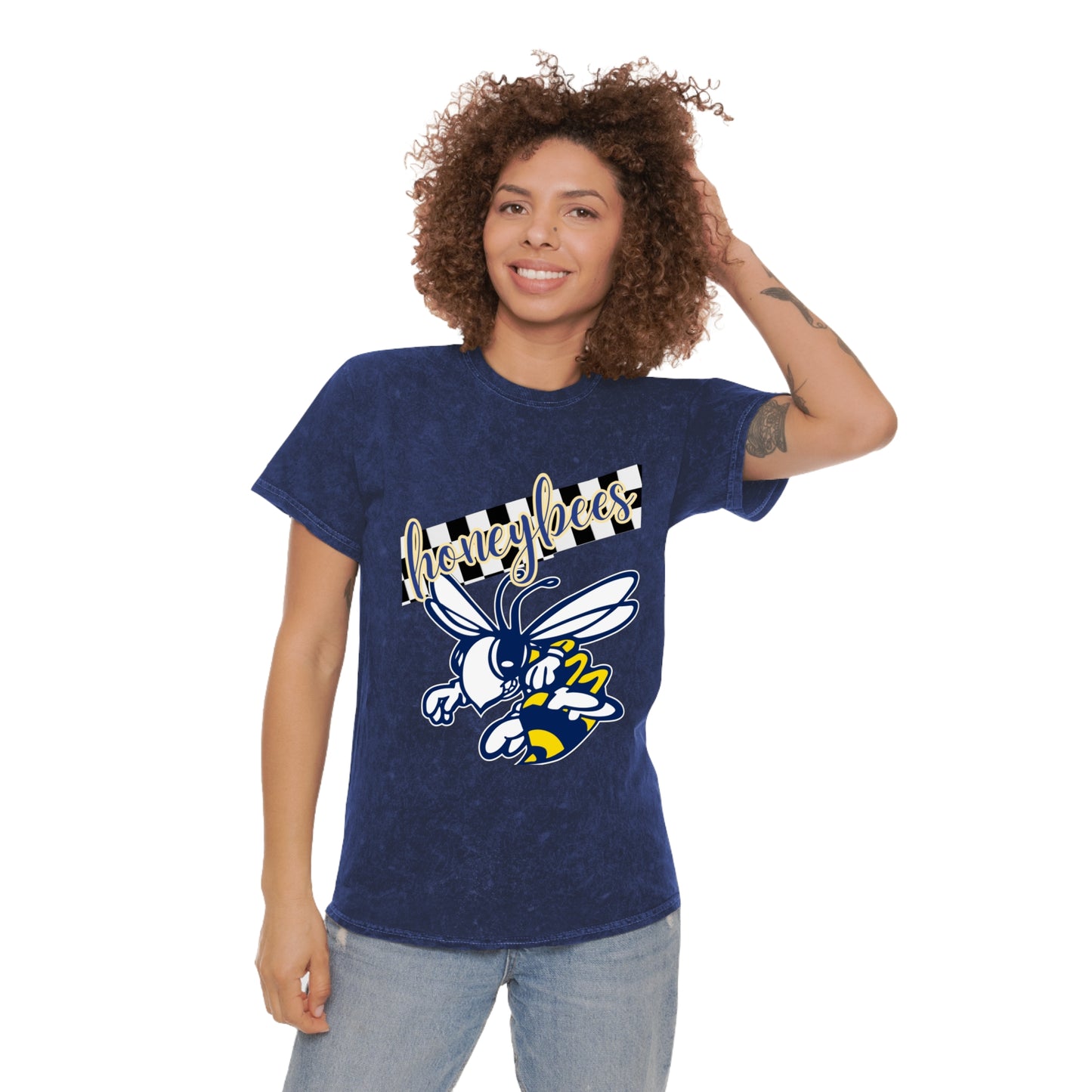 Honeybees BIG Unisex Mineral Wash T-Shirt