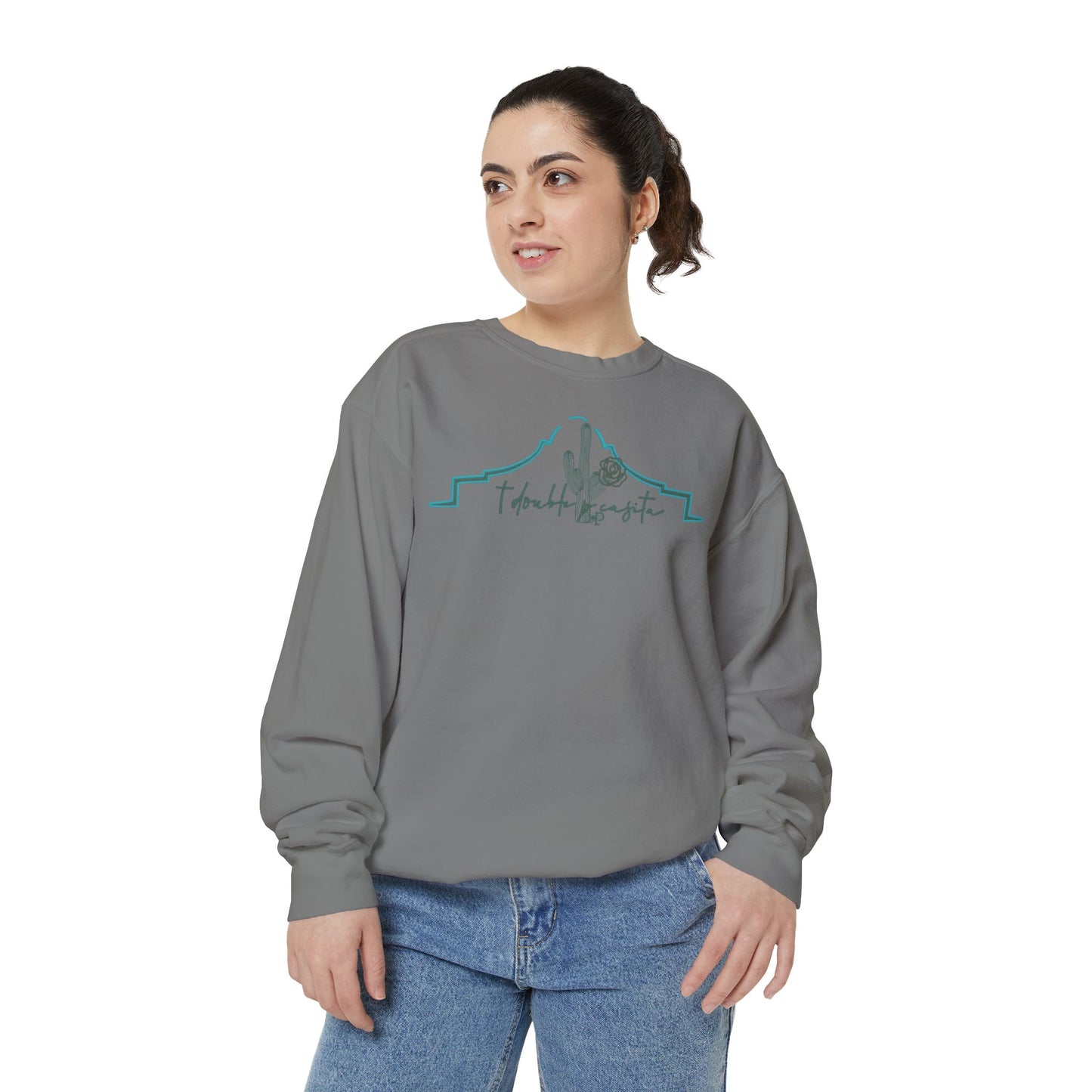 Casita Cacti Unisex Garment-Dyed Sweatshirt