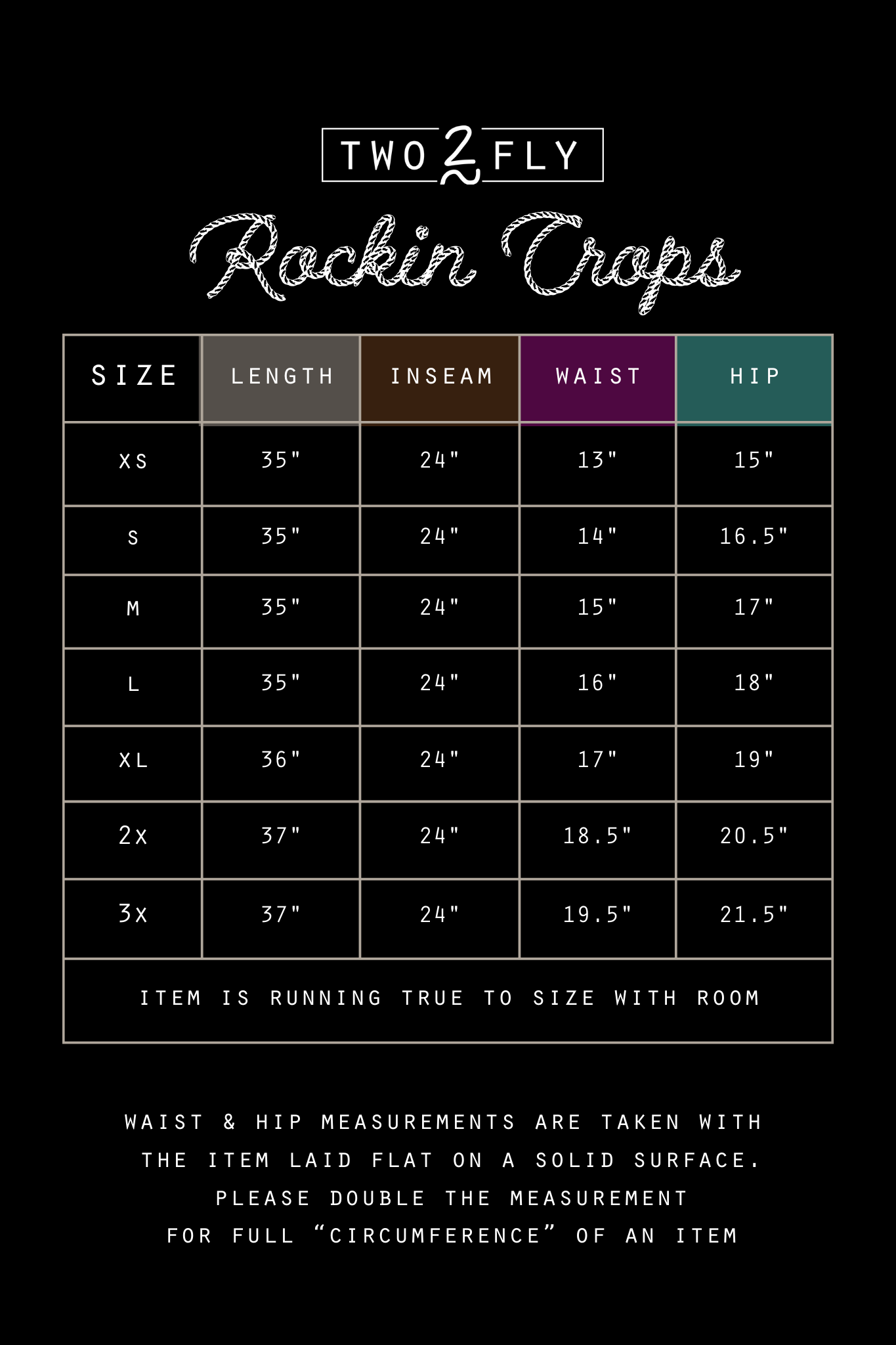 ROCKIN CROPS [XS/M/L ONLY]